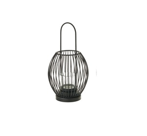 Simple Pleasant Looking Selling Metal & Glass Home Decor Hanging <b>Lantern</b> in <b>Black</b> Finish Candle <b>Lantern</b> for Outdoor & Garden - Product Image 1