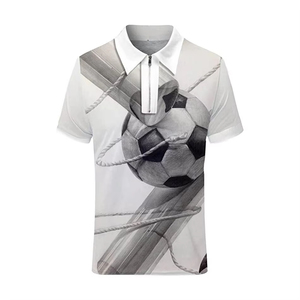 Conception personnalisée sublimée 100% coton pour chemise coupe classique séchage rapide logo avant manches courtes haute qualité - Product Image 1