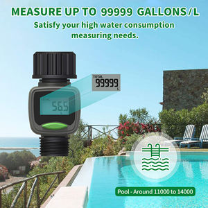 Garmerain GFM101S-1 Digitale Debietmeter Tuinbewateringssysteem IPX6 Waterdicht Kunststof Elektronisch OEM Aanpasbaar 0,5-8 <span class=keywords><strong>Bar</strong></span> - Product Image 2