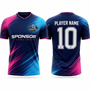 Wholesale Trendy <b>Soccer</b> Training Jersey 100% Polyester Fabric Custom Logo Printing Stretch Fit Breathable Jerseys - Product Image 1