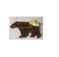 Planche à découper ronde en bois gravée avec logo personnalisé, durable, épaisseur 2,0 cm, pour cadeaux d'entreprise et utilisation promotionnelle