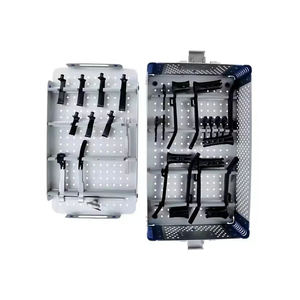 Kit d'instruments orthopédiques pour traumatismes, ensemble d'outils de chirurgie de la colonne vertébrale DC-PK-0055, jeu de vis cannelées de 6,5 mm pour lombaire et cervical - Product Image 4