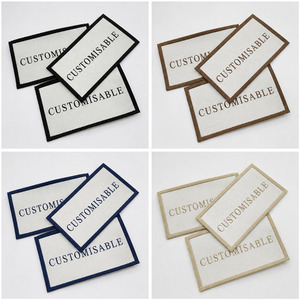 Etiquetas Rectangulares Personalizables para Ropa, de Fieltro No Tejido, Impresión por Transferencia de Calor, Lavables, con Borde Cortado a Láser - Product Image 4