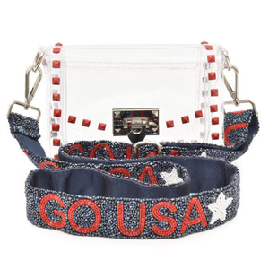 Correa ancha de vaquero con cuentas para bolso de estadio, cartera, día de partido, universidades, correa de bolso con cuentas personalizada - Product Image 2