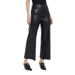 Jeans Casuales de Invierno para Mujer PIHA SPORTS, Negros, de Cuero Genuino, Cintura Media, Corte Ajustado, Levanta Glúteos, Antiarrugas y Resistentes al Viento - Product Image 4