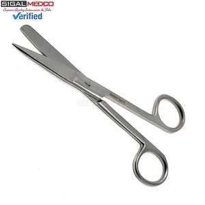 กรรไกรผ่าตัดสแตนเลสแบบใช้มือ ขนาด 5.5 นิ้ว ปลายตรง/ปลายทู่ อุปกรณ์ผ่าตัดสำหรับตัดเนื้อเยื่ออย่างแม่นยำ ได้รับมาตรฐาน CE - Product Image 2