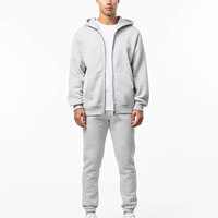 Survêtements streetwear en gros avec poignets côtelés personnalisés pour marques américaines, faible MOQ, marque privée