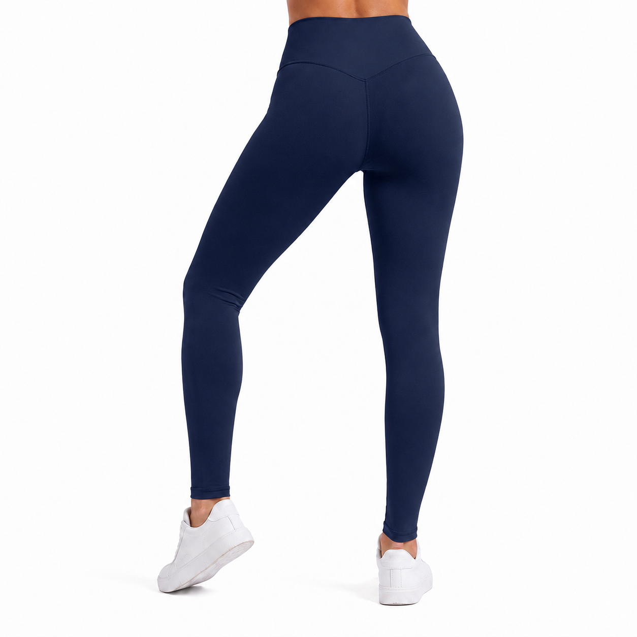 Women High Waist Yoga Leggings V Waist Tummy Control Lightweight Breathable Seamless Sport Gym Fitness Workout Pants Activewear
