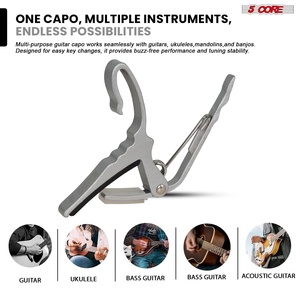 Capo de guitare 5 cordes à changement rapide pour guitare acoustique, électrique, banjo, mandoline ou ukulélé - Product Image 3