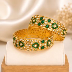 Zyvory 925 Silver Traditional Designer <b>Kada</b> Bangles Set for Women Wedding Jewelry Hall Mark Certified 50g - Product Image 5