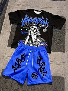 Conjunto de Ropa a Juego para Caballeros, Estilo Temporal, Camiseta de Manga Corta y Camiseta Interior - Product Image 1