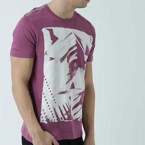เสื้อยืดคอตตอนแขนสั้นทรงโอเวอร์ไซส์สำหรับผู้ชาย คุณภาพพรีเมียม แบบสั่งทำพิเศษ ผลิตตามแบบ OEM  ผ้าถักเนื้อนุ่ม แห้งเร็ว เป็นมิตรต่อสิ่งแวดล้อม สีพื้น - Product Image 4
