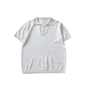 T-shirt d'été décontracté pour homme 100 % coton à manches courtes, col rabattu haut de gamme, respirant, coupe ajustée, couleur unie - Product Image 2