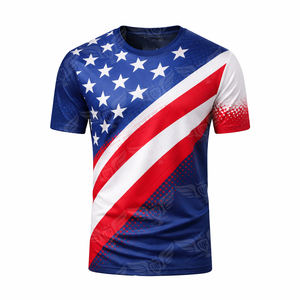 Camiseta Deportiva Sublimada con Bandera Nacional para Hombre, Diseño de EE. UU., Canadá y México, Jersey Atlético Transpirable de Secado Rápido para Equipos y Aficionados - Product Image 2