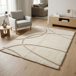 Alfombra de Lana Tufted de Pelo Corto y Largo, Hecha a Mano en Marruecos, de Lujo, Abstracta, para Dormitorio, Tamaño Personalizado, Venta al por Mayor de Fábrica - Product Image 6