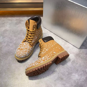 Botas de Moda de Invierno para Hombre, de Alta Calidad, de Cuero Genuino, de Lujo, de Diseñador, Impermeables, con Cordones, para Nieve, Estilo Único - Product Image 6