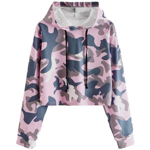 Sudaderas con Capucha Cortas para Mujer, Manga Larga, Personalizables, Tejidas para Invierno, Servicio OEM, Más Vendidas - Product Image 1