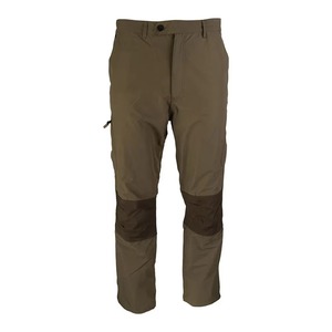 Pantalon de chasse pour homme en softshell vert olive, imperméable, respirant, vêtements d'extérieur, saison automne, couleur unie, tissu polyester - Product Image 1