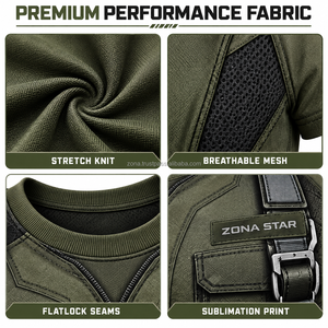 Wholesale Men's Short Sleeve Sublimation Knitted <b>T</b>-<b>Shirt</b> Custom 3D Printed <b>6</b> Abs <b>Pack</b> Muscle Design Polyester Quick Dry - Product Image 2