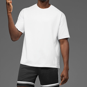 T-shirt pour homme surdimensionné 100% coton, imprimé sur mesure, streetwear, coupe ample, décontracté, tendance - Product Image 5