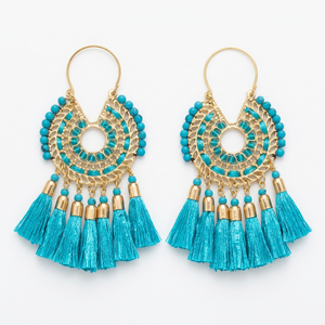Accesorios de Moda Artesanales de Rafia y Hierro Hechos a Mano al por Mayor, Personalizados OEM ODM, DECORYUG - Product Image 1