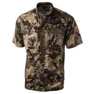 Chemise de chasse d'été personnalisée brodée en toile respirante à manches courtes en polyester imprimé animal pour la chasse au cerf - Product Image 3