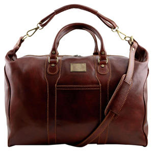Sac de voyage en cuir imperméable grande capacité pour hommes, sac de sport tendance, vente chaude, cuir de vachette véritable de luxe, logo personnalisé - Product Image 2