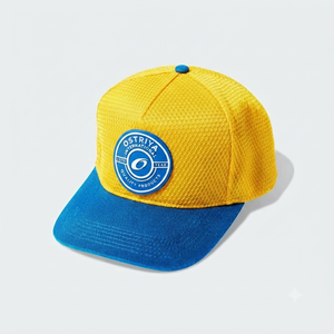 Gorra Trucker Unisex Azul Marino de 5 Paneles, Transpirable e Impermeable, con Logotipo Personalizado, para las Cuatro Estaciones, con Posición Ajustable del Logotipo en el Panel Frontal - Product Image 1