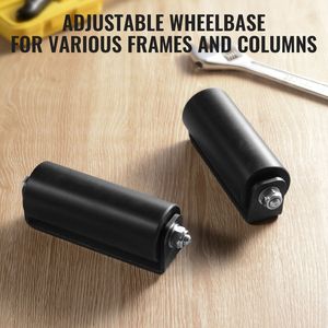 Kit Ferramenta per Cancello Scorrevole in Acciaio Rinforzato da 6FT, Rulli con Staffa Tipo C per Collegamento Binari e Telai Porta, Sistema per Cancelli Avvolgibili - Product Image 4