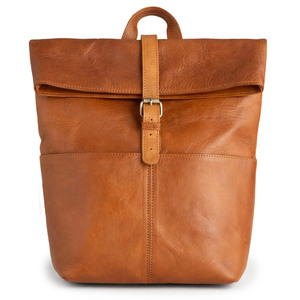 Sac à dos en cuir personnalisé léger, style vintage moderne, imperméable, portable, durable, avec fermeture éclair, souple, pour usage quotidien et extérieur, pliable - Product Image 1