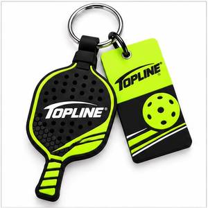 พวงกุญแจไม้พายพิคเคิลบอลแบบพกพา ดีไซน์โดดเด่น หลายสี โลโก้สั่งทำได้ อุปกรณ์เสริมพิคเคิลบอล ของขวัญกีฬา ของตกแต่ง - Product Image 2