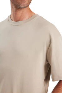 T-shirt en coton uni pour homme, coupe classique, col rond, manches courtes, jersey décontracté, design simple - Product Image 3