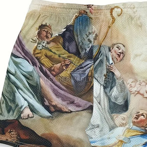 กางเกงขาสั้นผู้ชายสไตล์ใหม่ขายดี เอวกลาง ระบายอากาศ แห้งเร็ว ผ้าตาข่าย สีพื้น ผลิตในปากีสถาน - Product Image 4