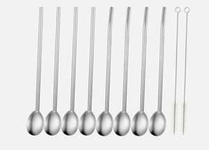 Ensemble de 8 cuillères à thé élégantes en métal doré, finition miroir haute brillance, résistantes à la rouille, couverts de fête, vente en gros, acier inoxydable - Product Image 2