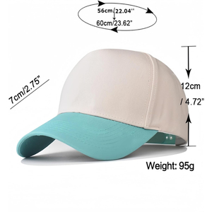Gorra Trucker de 6 Paneles en Mezclilla Azul Claro con Perlas, Unisex, Casual, con Bloques de Color, Ajustada, 100% Poliéster - Product Image 6