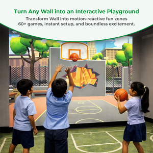 Kit Deportivo Interactivo para Pared 2 y Sistema de Juego con Seguimiento de Movimiento para Pared y Entretenimiento Interior para Niños – INEK00027 - Product Image 1