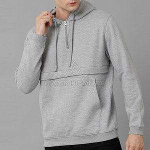 Sudaderas con media cremallera para hombre, diseño personalizado, hechas de algodón, ligeras, transpirables, de alta calidad. - Product Image 4