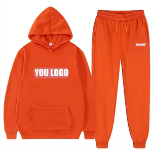 Ensemble de survêtement technique pour homme, imprimé numérique avec votre logo, comprenant un sweat à capuche et un sweat uni, vente en gros - Product Image 2
