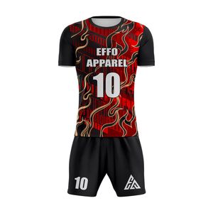 Maillot et Short de Football Personnalisables en Polyester Respirant Imprimé par Transfert Thermique – Fabriqués au Pakistan – Créez Votre Propre Design d'Équipe - Product Image 6