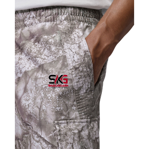 Pantalon cargo camouflage pour hommes, pantalon à cordon élastique, coupe ample, jambe large, vêtements décontractés pour l'extérieur - Product Image 2