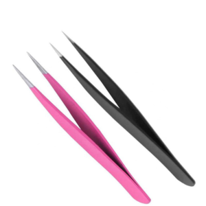 Anti Static Curved Eyelash Tweezers Stainless Steel Slanted Tip Precision Makeup & Lash Extension <b>Tool</b> With Wholesale Price - Product Image 1