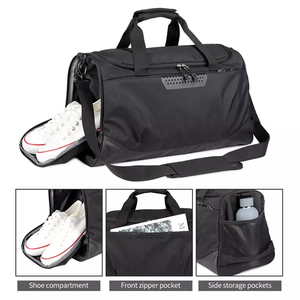 High-End Athletic Holdall Water Resistant Technical Fabric Weekender with Custom Logo Placement and Secure Dual Zippers - Product Image 5