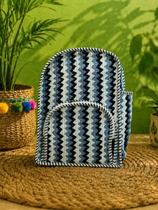 Cesta de Almacenamiento Tejida a Mano con Patrón Acolchado, Organizador Tejido con Tapa para Sala de Estar, Dormitorio, Cuarto de Niños - Product Image 1