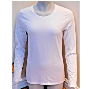 Camisetas de Manga Larga Unisex de Corte Regular, 100% Algodón, para Mujer, con Bordado Personalizado, Ecológicas, de Secado Rápido y Transpirables, Estilo Urbano - Product Image 2