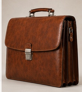 Bolso de Cuero Genuino de Lujo, Clásico, Portátil, Vintage, para Oficina, Portátil, Casual, para Hombre, para Viajes, con Cierre de Solapa - Product Image 4