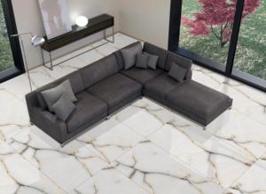 กระเบื้องพอร์ซเลนคุณภาพสูง เงางามหรูหรา ขนาด 800x1600 1200x1800 750x1500 มม. แผ่นใหญ่ สำหรับโครงการระดับพรีเมียม - Product Image 2