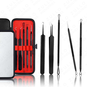 Kit professionnel d'outils d'extraction de points noirs et d'acné, 7 pièces, aiguilles pour le visage et le nez - Product Image 5