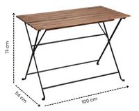 Ensemble bistrot de jardin pliable 5 pièces NK, design traditionnel en rotin PE bicolore, structure en acier, pour salon, rangement, cour, appartement