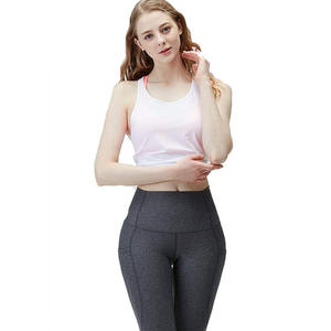 Leggings de yoga 100% haute qualité pour femme, taille mi-haute, couleur unie, séchage rapide, taille élastique - Product Image 3