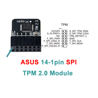 Modul TPM2.0 ASUS 14 Pin 14-1 Pin Antarmuka SPI Chip Trusted Platform Module ASUS Motherboard TPM 2.0 SPI Modul TPM 2.0 untuk PC